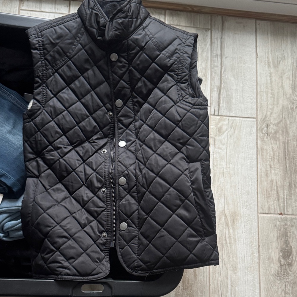 CC Boutique Black Quilted Kids Vest